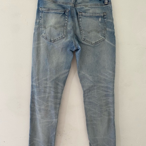 American eagle airflex high waisted Trendy Distressed Blue Jeans size 28x28 - Picture 6 of 10